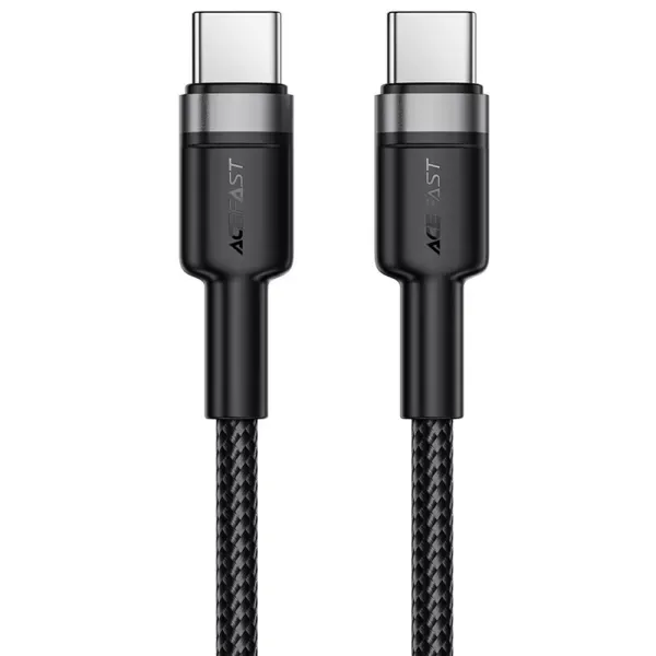 Кабель Acefast C22-03 Charging Data Cable USB-C to USB-C 60W 1.2m Black (6974316285137)