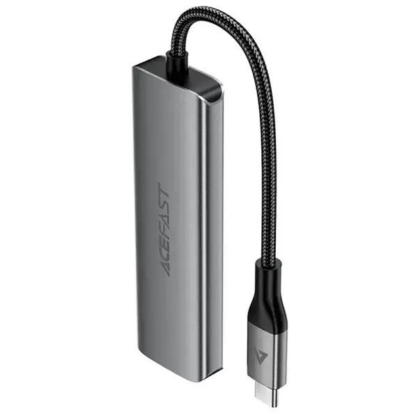 Адаптер Acefast J15 Docking Station 4 в 1 USB-C to 3xUSB3.0 Gray (6974316285908) фото 2