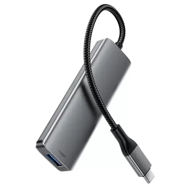 Адаптер Acefast J15 Docking Station 4 в 1 USB-C to 3xUSB3.0 Gray (6974316285908) фото 3