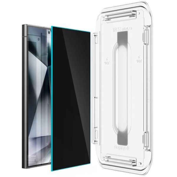 Захисне скло антишпигун Spigen Glass tR EZ Fit Privacy 2 шт. для Samsung Galaxy S24 Ultra (AGL07625) фото 3