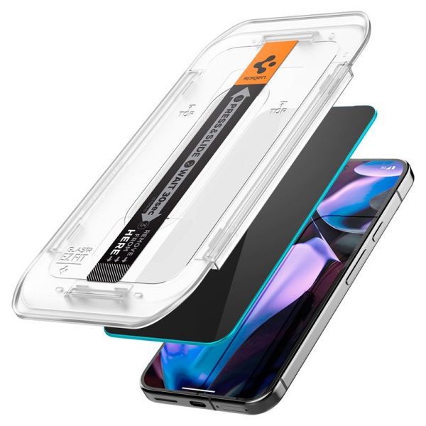 Захисне скло антишпигун Spigen Glass tR EZ Fit Privacy 2 шт. для Google Pixel 10 Pro XL | 9 Pro XL (AGL09313) фото 2