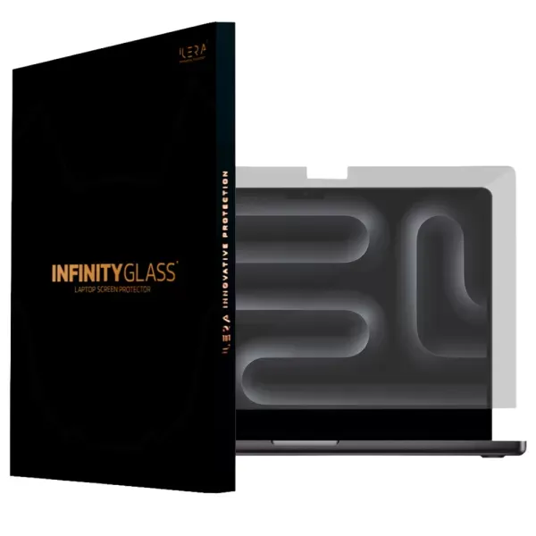 Захисне скло з ефектом антишпигун iLera Incognito Glass Screen Protector Black для MacBook Pro 16” M5 | M4 | M3 | M2 | M1 (2021-2026) (iLIGLMC4)