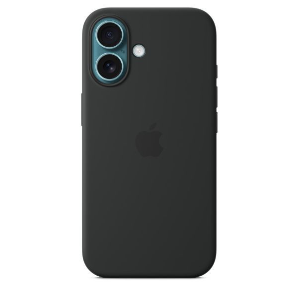 Оригінальний силіконовий чохол Apple Silicone Case with MagSafe Black для iPhone 16 (MYY13) фото 2
