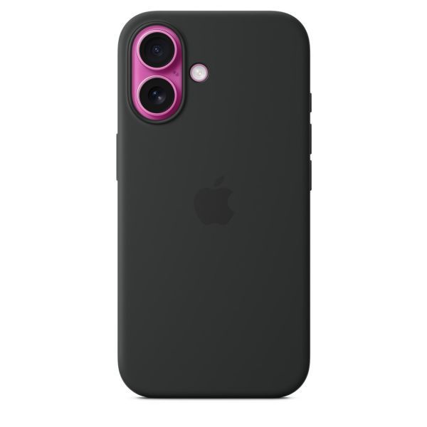 Оригінальний силіконовий чохол Apple Silicone Case with MagSafe Black для iPhone 16 (MYY13) фото 3