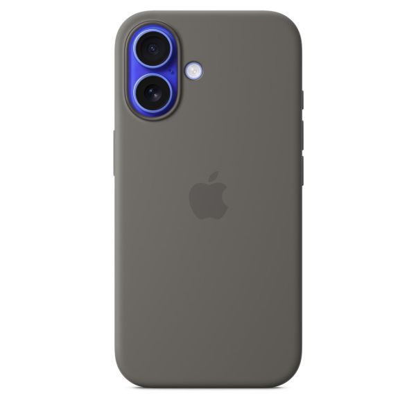Оригінальний силіконовий чохол Apple Silicone Case with MagSafe Stone Gray для iPhone 16 (MYY33)