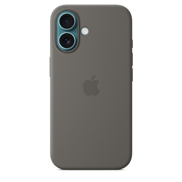 Оригінальний силіконовий чохол Apple Silicone Case with MagSafe Stone Gray для iPhone 16 (MYY33) фото 2