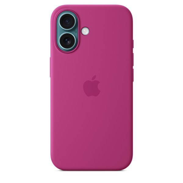 Оригінальний силіконовий чохол Apple Silicone Case with MagSafe Fuchsia для iPhone 16 (MYY53) фото 2