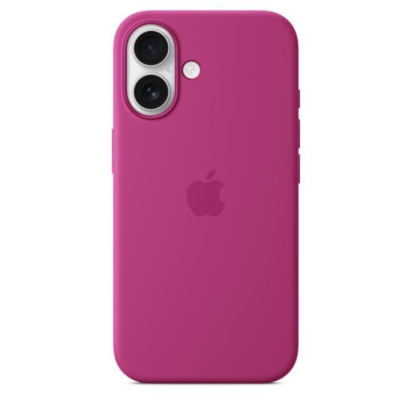 Оригінальний силіконовий чохол Apple Silicone Case with MagSafe Fuchsia для iPhone 16 (MYY53) фото 3