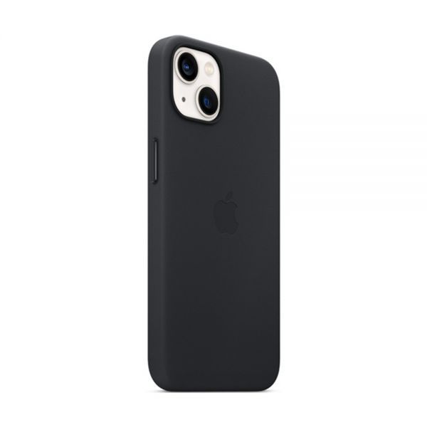 Оригінальний шкіряний чохол Apple Leather Case with MagSafe Midnight для iPhone 13 (MM183) фото 2