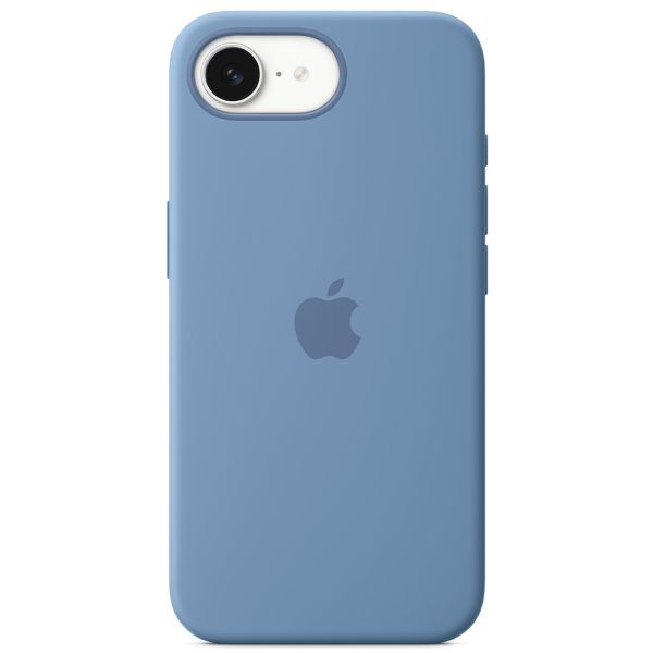 Оригінальний силіконовий чохол Apple Silicone Case Winter Blue для iPhone 17e | 16e (MD3Q4)