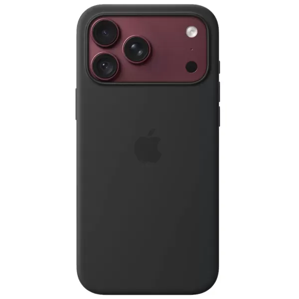 Оригінальний силіконовий чохол Apple Silicone Case With MagSafe Black для iPhone 18 Pro Max | 17 Pro Max (MK954)