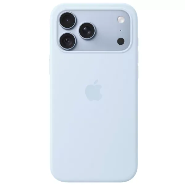 Оригінальний силіконовий чохол Apple Silicone Case With MagSafe Crisp Blue для iPhone 18 Pro | 17 Pro (MK8W4) фото 3