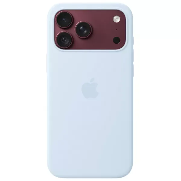 Оригінальний силіконовий чохол Apple Silicone Case With MagSafe Crisp Blue iPhone для 18 Pro Max | 17 Pro Max (MK934)