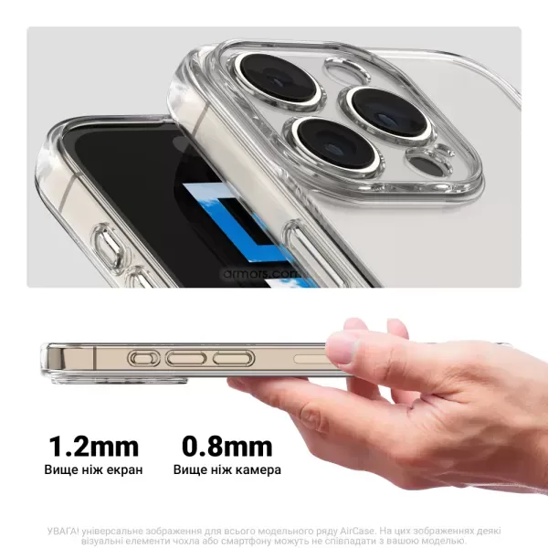 Прозорий чохол ArmorStandart Air Camera cover Clear для Google Pixel 11 Pro (ARM93062) фото 3