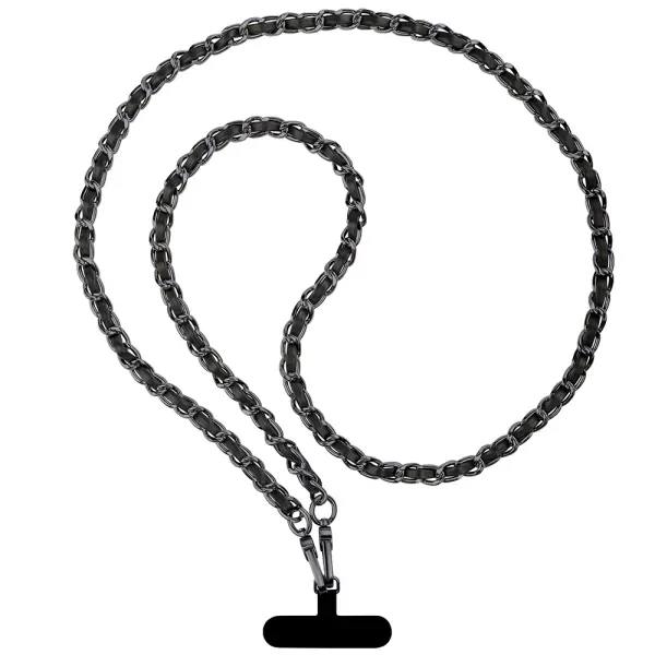 Ремінець для смартфона ArmorStandart Chain link Aged Ruthenium with Black Leather (ARM77035)