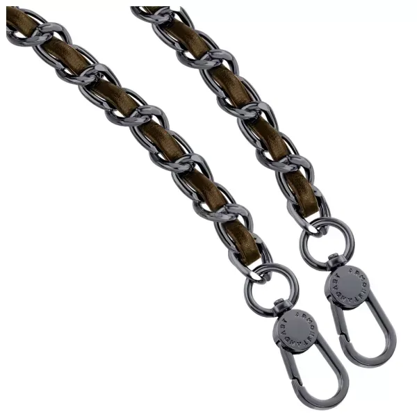 Ремінець для смартфона ArmorStandart Chain link Aged Ruthenium with Brown Leather (ARM77036) фото 2