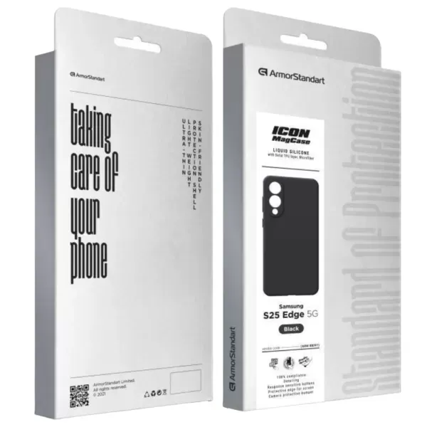 Чохол ArmorStandart ICON2 MagCase Black для Samsung S25 Edge 5G (ARM88091) фото 3