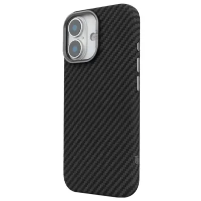 Чохол ArmorStandart LikeCarbon2 MagCase Carbon Black для iPhone 17 (ARM86257)