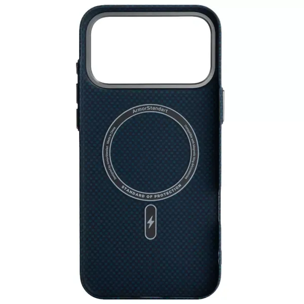 Чохол ArmorStandart LikeCarbon2 MagCase Kevlar Dark Blue для iPhone 18 Pro Max | 17 Pro Max (ARM92541) фото 2