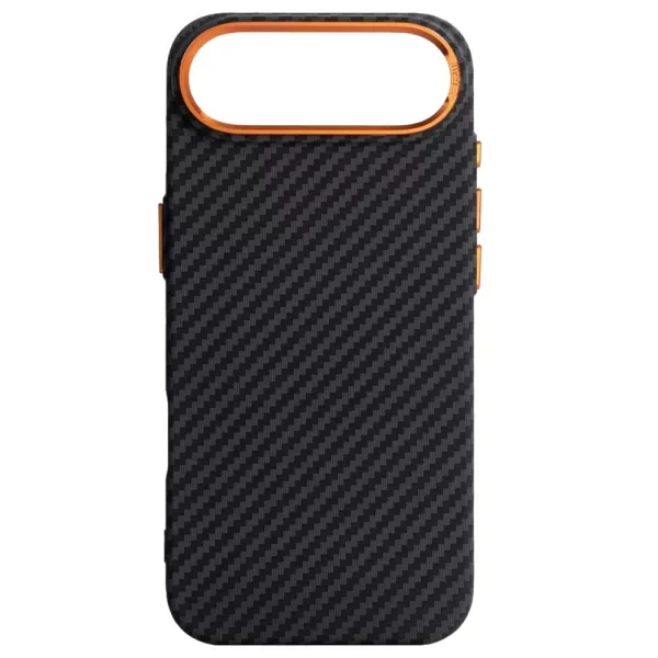 Чохол ArmorStandart LikeCarbon2 SE MagCase Black Orange для iPhone Air (ARM89155) фото 2