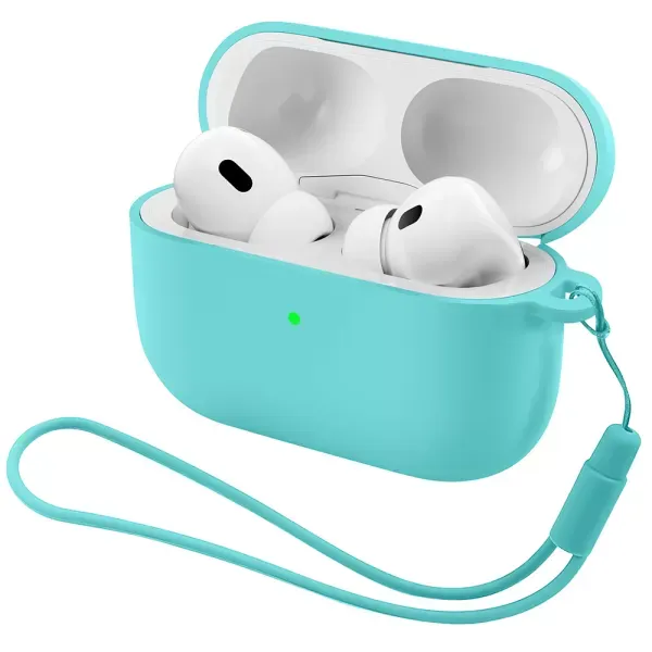 Чохол ArmorStandart Silicone Case With Straps Mint для Airpods Pro 3 (ARM88296)