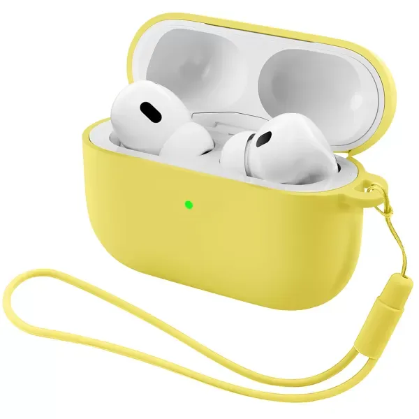 Чохол ArmorStandart Silicone Case With Straps Yellow для Airpods Pro 3 (ARM88303)