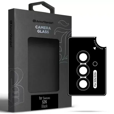 Захисне скло для камери ArmorStandart Supreme Black Icon Black для Samsung Galaxy S26 (ARM90420)