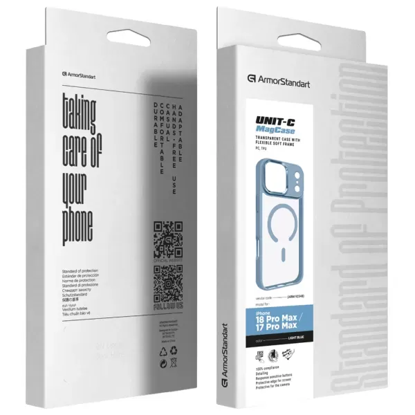 Чохол ArmorStandart Unit MagCase Light Blue для iPhone 18 Pro Max | 17 Pro Max (ARM92348) фото 2
