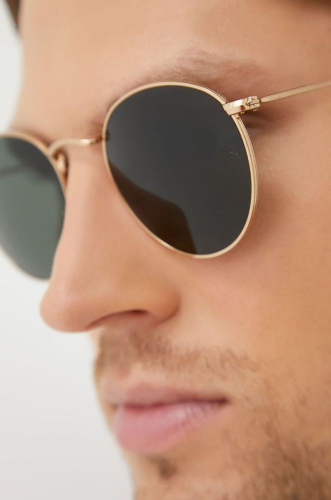 Сонцезахисні окуляри Ray-Ban чоловічі колір золотий (1164091) фото 6