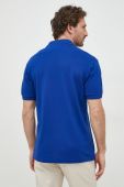 Бавовняне поло Lacoste колір синій однотонний L1212-001 (2624481)