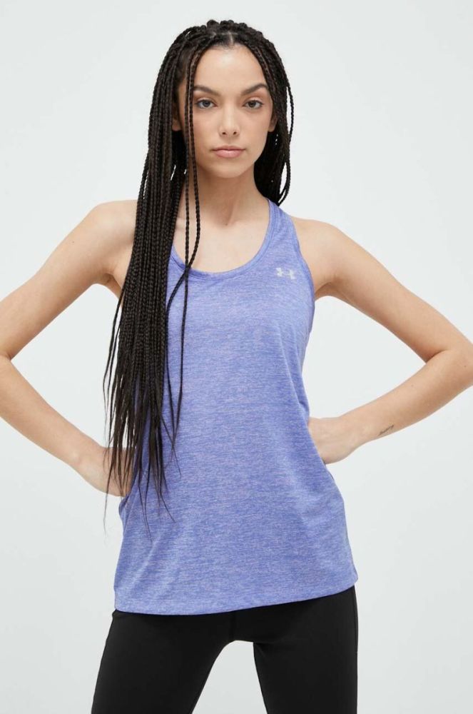 Топ для тренувань Under Armour Tech Twist колір фіолетовий фото 3
