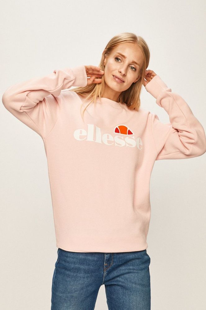 Кофта Ellesse жіноча колір рожевий з принтом SGS03238-White