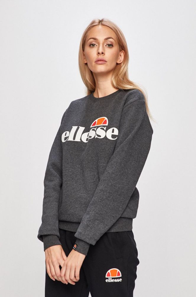 Кофта Ellesse жіноча колір сірий з принтом SGS03238-White (56182)