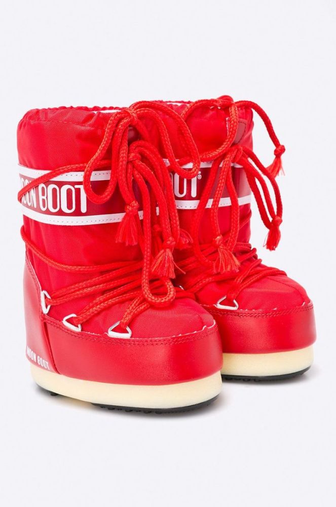 Moon Boot - Дитячі зимові черевики Nylon Rosso колір червоний фото 2