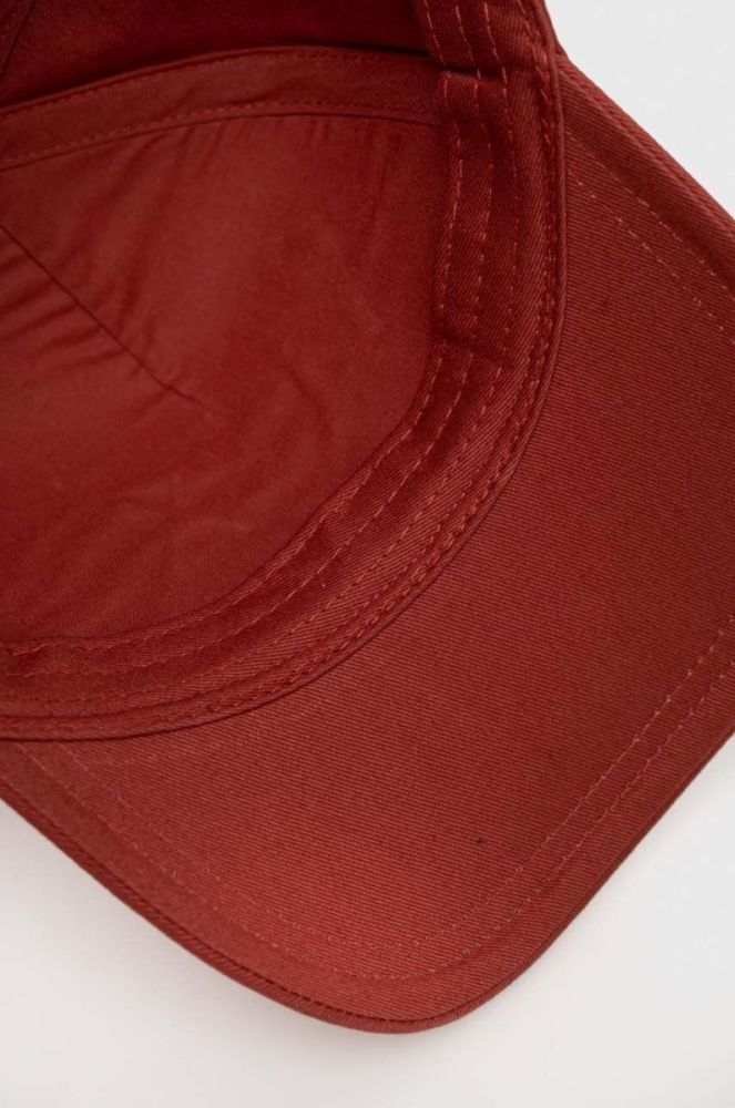 Бавовняна шапка Armani Exchange колір помаранчевий з аплікацією фото 4