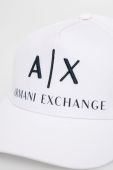 Кепка Armani Exchange колір білий з аплікацією (1637190)