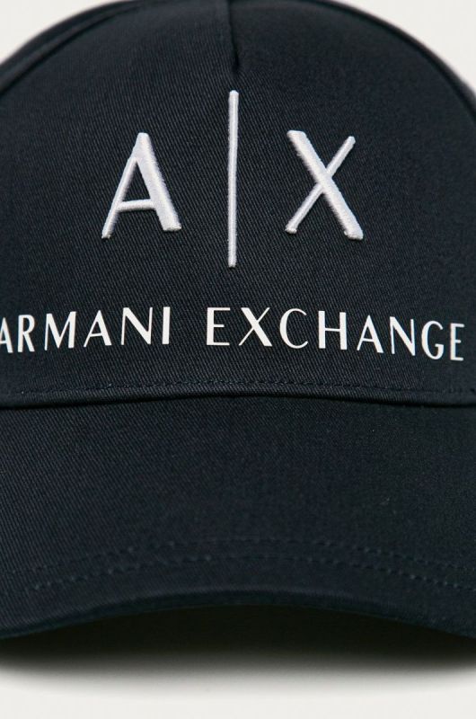 Кепка Armani Exchange колір синій з аплікацією фото 2