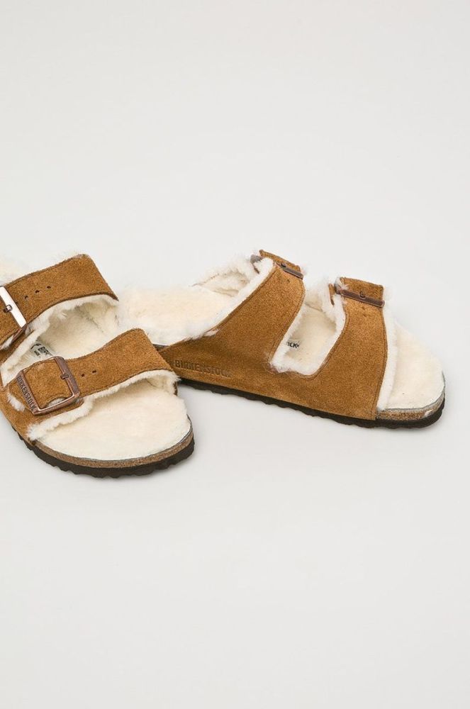 Тапочки Birkenstock Arizona колір коричневий 1001135-Mink фото 2