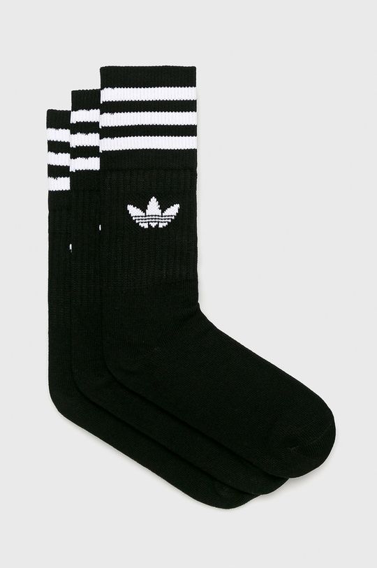 adidas Originals - Шкарпетки (3-pack) S21490.D S21490.D-BLACK/WHI колір чорний