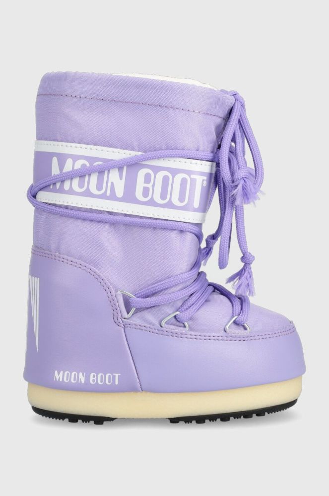 Дитячі чоботи Moon Boot колір фіолетовий