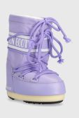 Дитячі чоботи Moon Boot колір фіолетовий