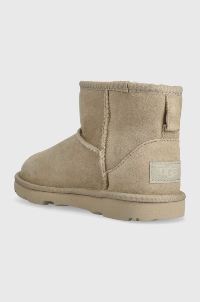 UGG Дитячі черевики Classic Mini II колір бежевий фото 3