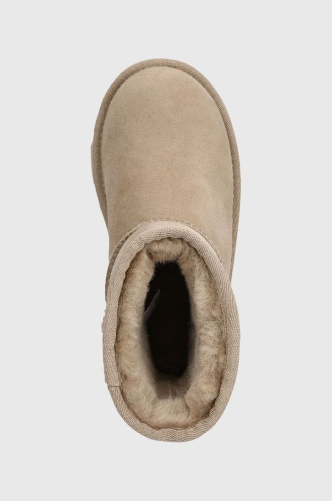 Дитячі замшеві чоботи UGG Classic II колір бежевий фото 4