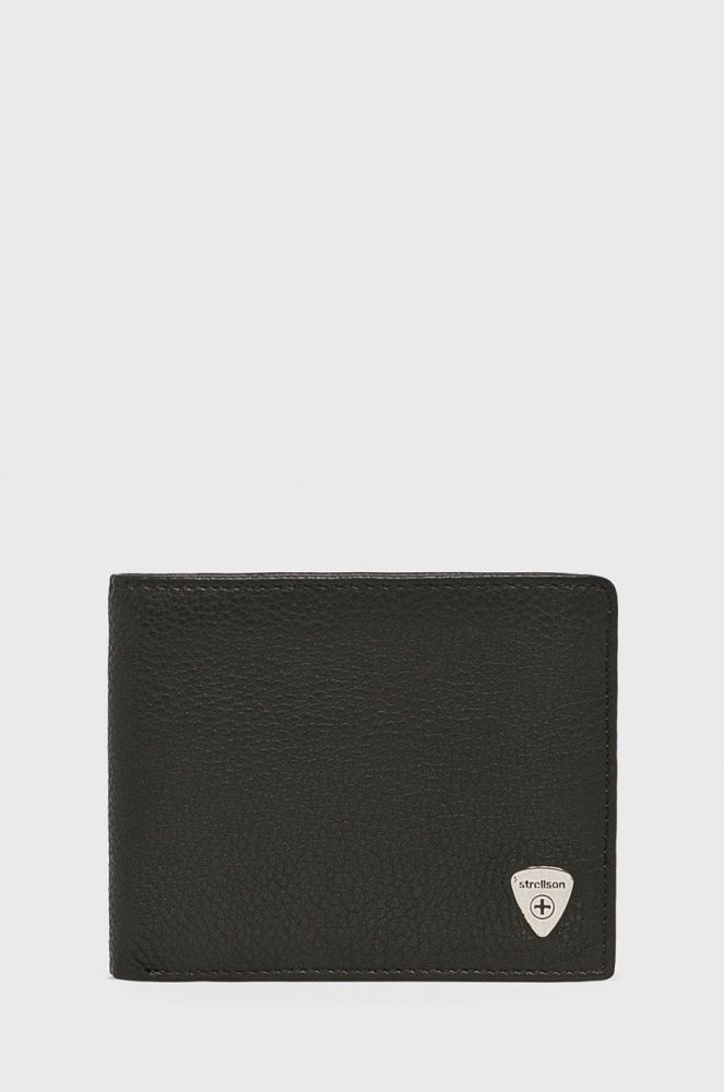 Strellson - Шкіряний гаманець колір коричневий (51084)