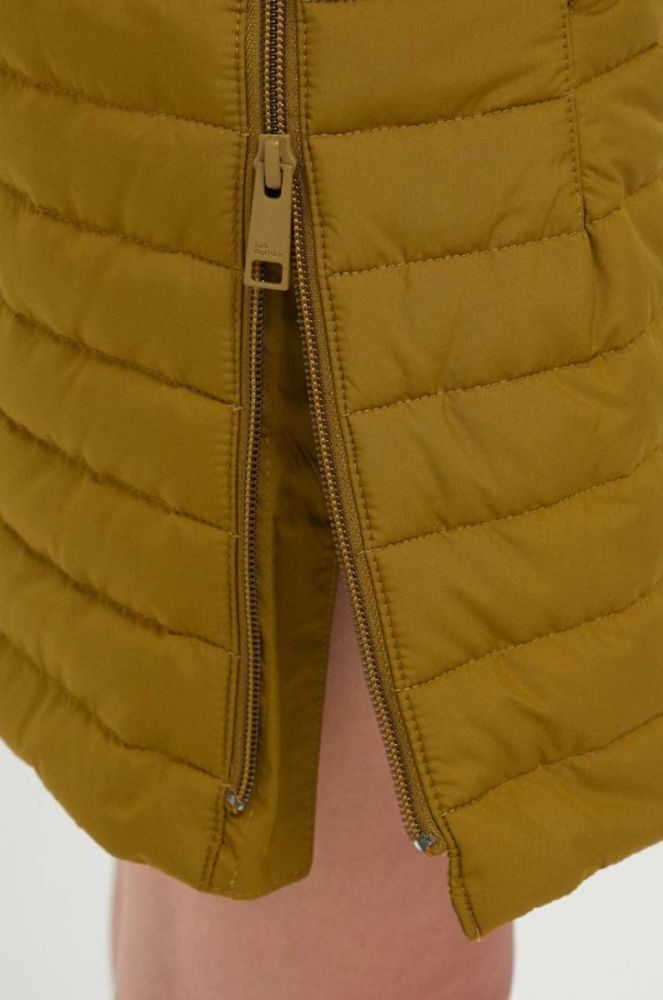 Спортивна спідниця Jack Wolfskin Iceguard колір зелений mini пряма фото 4