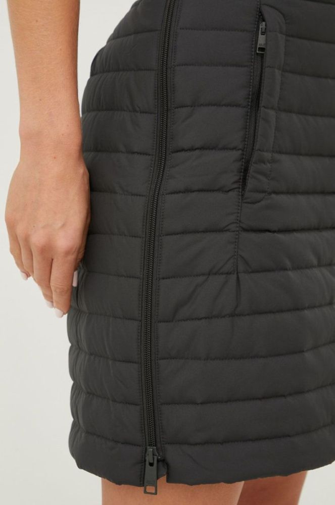 Спідниця Jack Wolfskin колір чорний mini пряма фото 4