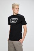 Vans - Футболка VN000QN8Y281-Black/Wht колір чорний