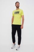 Футболка Under Armour чоловічий колір жовтий з принтом