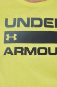 Футболка Under Armour чоловічий колір жовтий з принтом