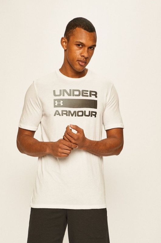 Футболка чоловіча Under Armour TEAM ISSUE WORDMARK колір білий